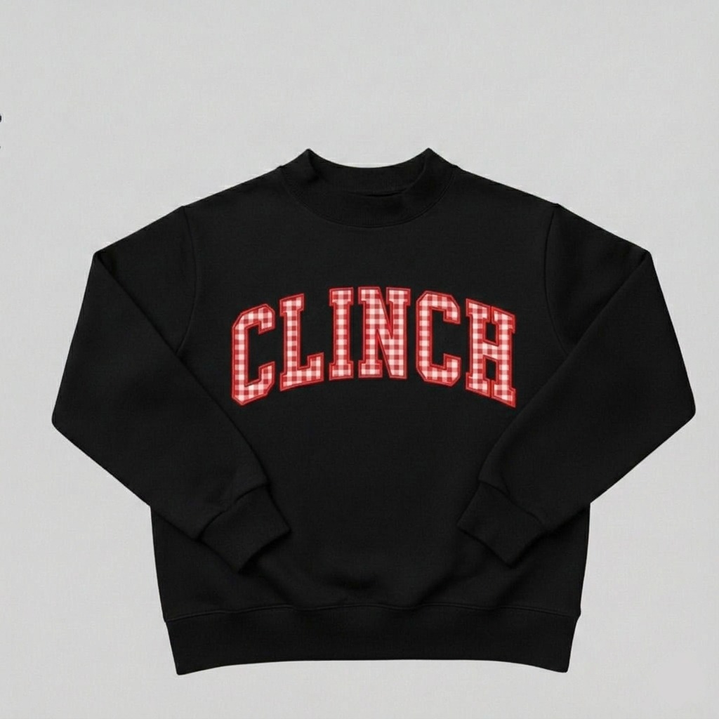 Black long sleeve graphic apparel